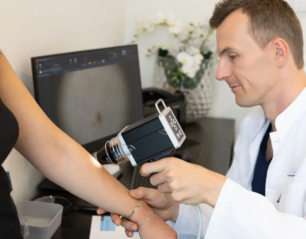 Bestagerin nach einer Polymilchsauere-Behandlung
